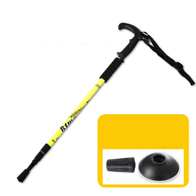 Bastones de Trekking Ultraligeros Plegables de Aluminio con Mango Recto - Image 25