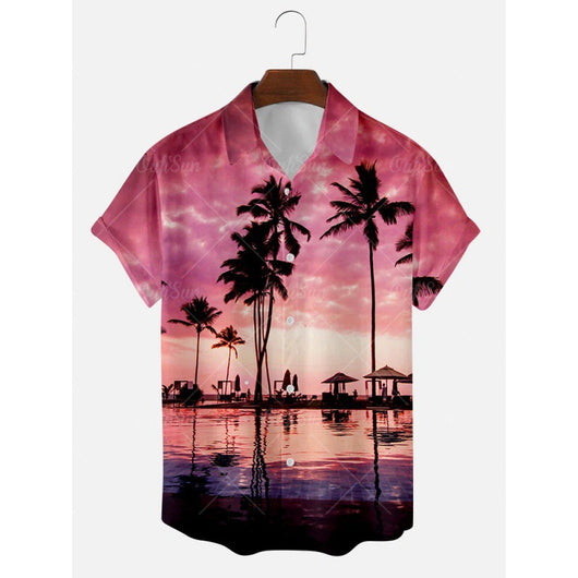 Camisa Casual Talla Grande Hombre Verano con Estampado Digital 3D Manga Corta - Image 4