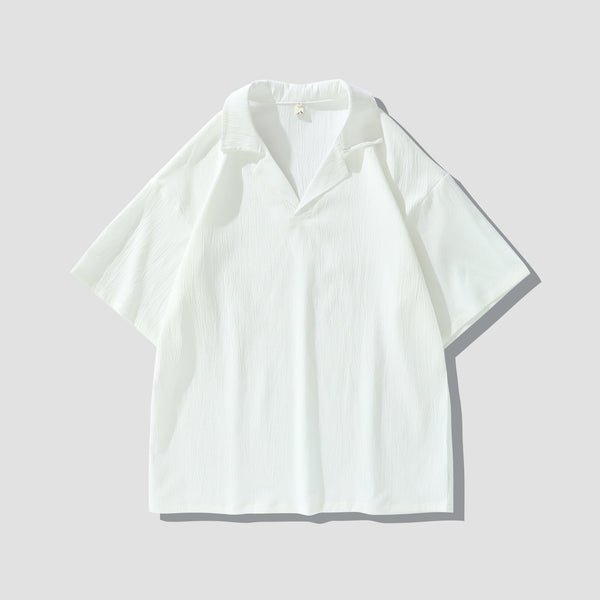 Playera Blanca de Manga Corta para Hombre - Estilo Casual