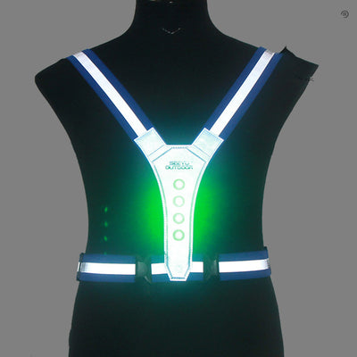 Chaleco Reflectante LED Elástico para Deportes y Seguridad - Image 2