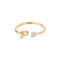Golden stainless steel unisex ring Dorado P