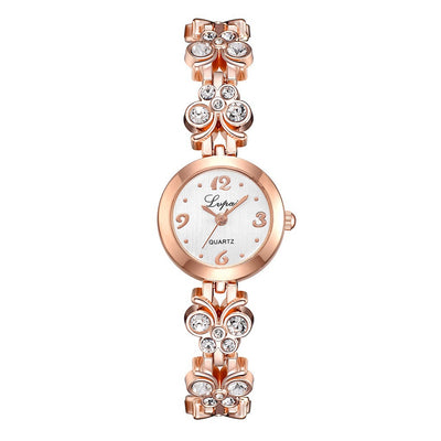 Reloj de Cuarzo para Dama con Correa de Diamantes y Esfera Pequeña - Image 7