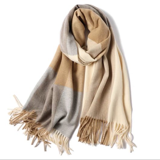 Bufanda de Lana Escocesa Gruesa Otoño-Invierno Unisex - Image 14