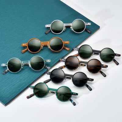Gafas de Sol Retro Polarizadas Unisex - Diseño Clásico Redondo
