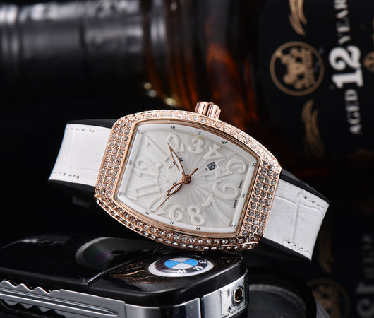 Reloj Casual de Hombre Estilo Barril con Movimiento de Cuarzo - Image 3