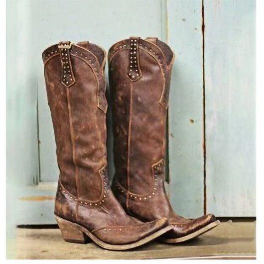 Botas Retro con Tachas para Mujer - Image 2