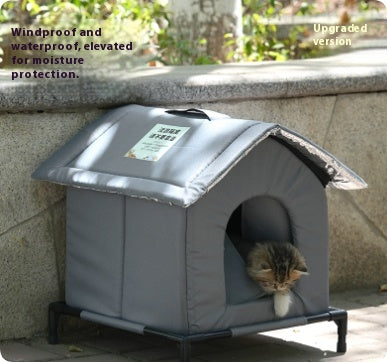 Casa Cálida para Gatos Exterior - Resistente al Agua y Lluvia para Invierno - Image 13