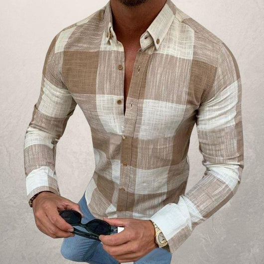 Camisa Casual de Manga Larga con Botones para Hombre - Image 8