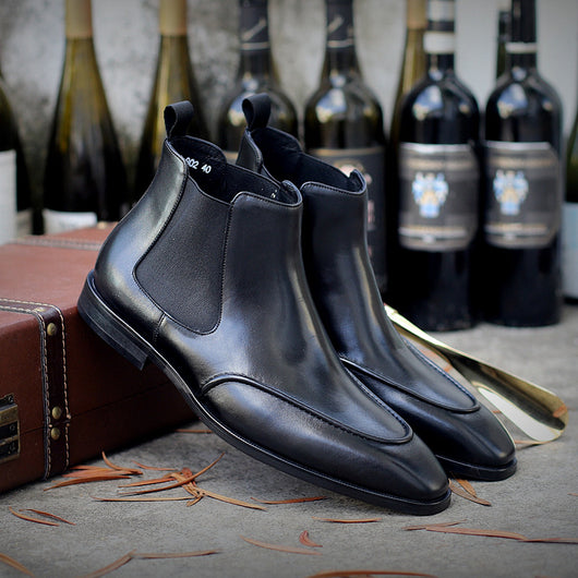 Botas Martin de Cuero Genuino para Hombre - Diseño Puntiagudo Premium
