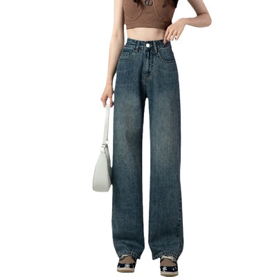 Jeans Rectos de Cintura Alta Retro para Mujer - Colección Otoño - Image 5