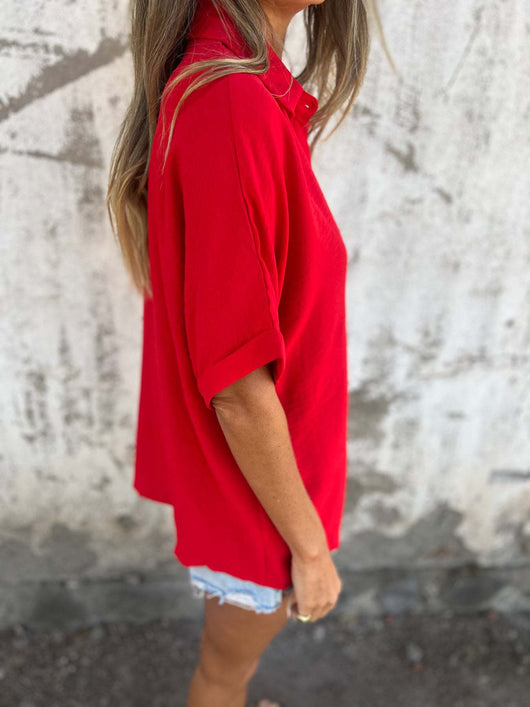 Blusa Casual de Cuello Vuelto para Mujer - Image 14