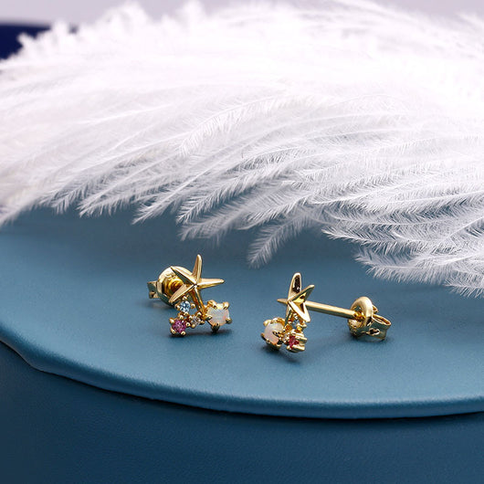 Aretes de Estrella de Mar La Sirenita - Image 16
