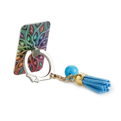Anillo Soporte para Teléfono con Borlas Metálicas Pintadas a Mano - Image 43