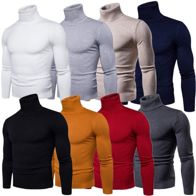Suéter Térmico Cuello Alto Slim Fit para Hombre - Abrigo Base Cálido