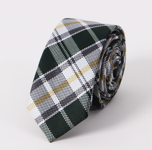 Corbata Delgada Coreana Formal Jacquard Poliéster Seda para Hombre