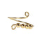 Peace Rings Rotatable Ring Relieving Stress Valentine's Day Jewelry Gifts Gold2 One Tamaño