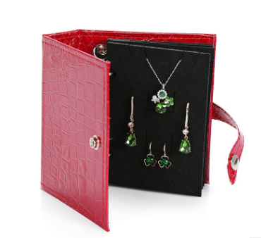 Organizador de Joyas de Cuero Premium - Caja Álbum para Aretes y Accesorios - Image 4
