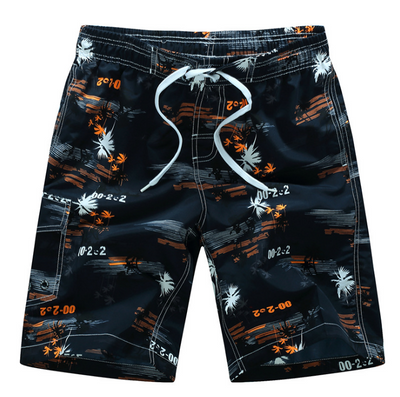 Shorts de Playa Holgados con Estampado de Palmeras y Rayas - Image 5