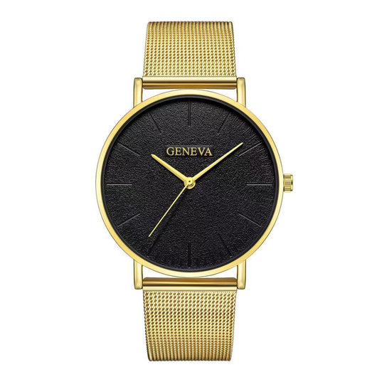 Reloj de Acero Inoxidable Geneva para Hombre con Malla Metálica - Image 26