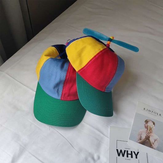 Gorro Infantil con Hélice Giratoria de Bambú - Image 6