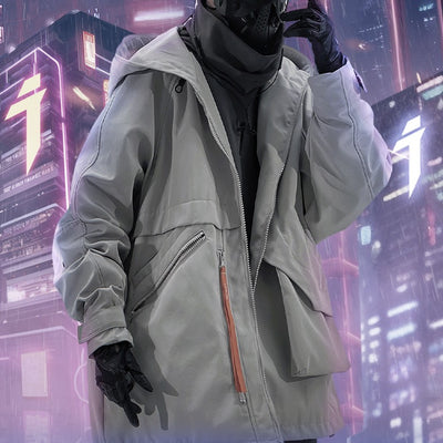 Chaqueta Táctica Hombre Bolsillos Irregulares Corte Oversized - Image 10