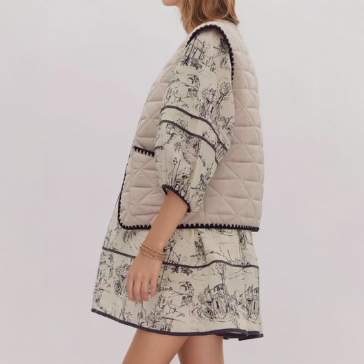 Chaleco Acolchado de Algodón para Mujer - Diseño Elegante Otoño Invierno - Image 4