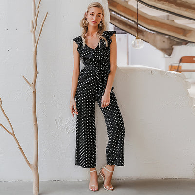 Jumpsuit con Volantes y Estampado de Olas - Image 16