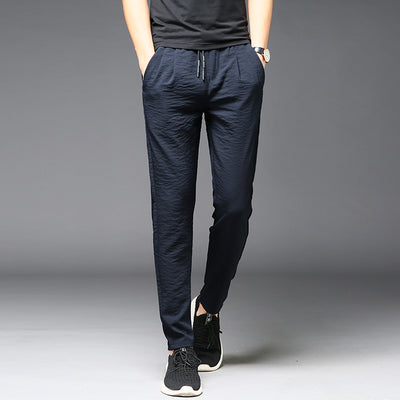 Pantalones Casuales Daddy Ice Silk Verano - Ligeros y Frescos para Hombre - Image 8