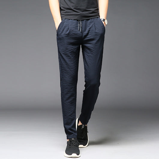 Pantalones Casuales Daddy Ice Silk Verano - Ligeros y Frescos para Hombre - Image 8