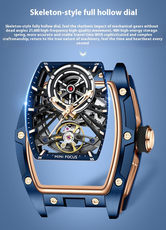 Reloj Automático de Acero Inoxidable con Caja Hueca para Hombre - Image 20