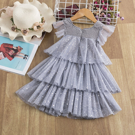 Vestido de Niña con Lentejuelas y Malla Brillante - Image 25