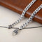 Colar Masculino Snake Bone Retrô Europeu Americano 45cm