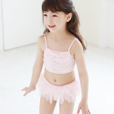 Traje de Baño Niña con Falda de Encaje y Abertura - Image 13