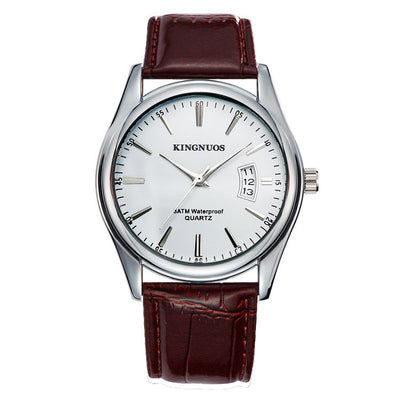 Reloj de Acero Inoxidable Resistente al Agua con Calendario para Hombre - Image 8
