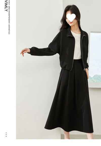 Falda Sastre Casual Verde Guisante para Mujer - Image 11