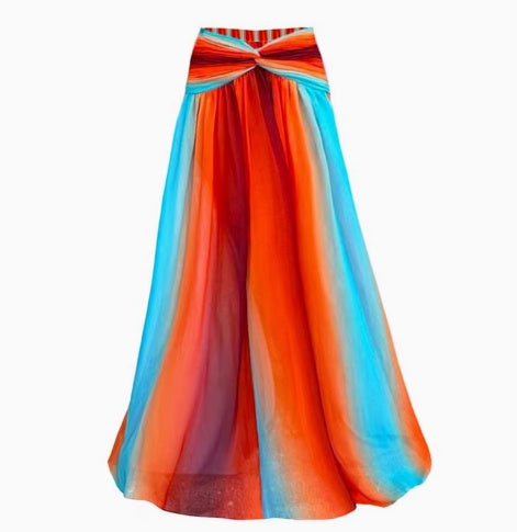 Traje de Baño Enterizo Reductor con Contraste de Colores - Image 3