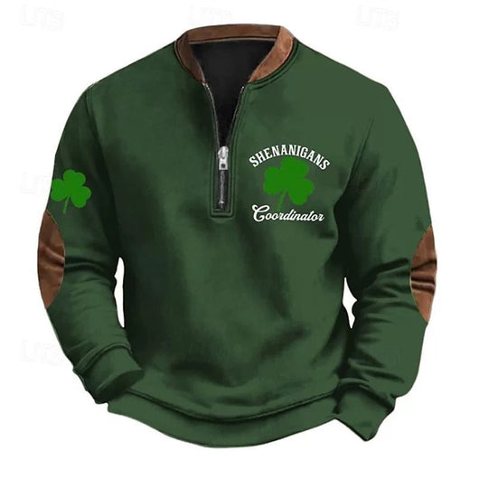 Sudadera con Cierre Estampado 3D Digital para Hombre - Primavera y Otoño - Image 15
