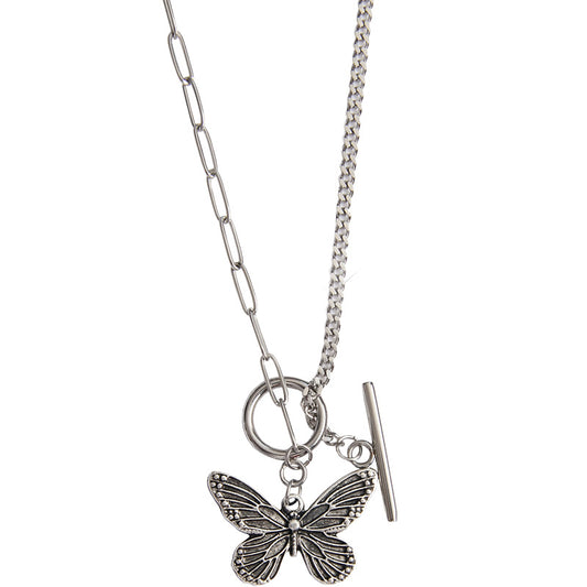 Collar Mariposa con Pulsera Desgastada