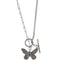 Collar Mariposa con Pulsera Desgastada