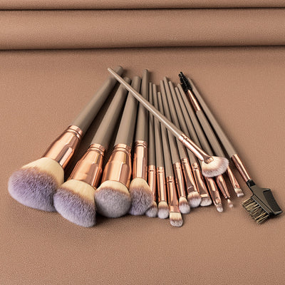 Set de 15 Brochas de Maquillaje Profesional con Aplicadores para Sombra - Image 5