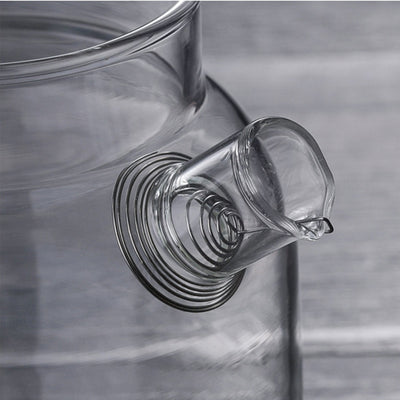 Tetera de Vidrio Borosilicato con Tapa de Bambú Resistente al Calor - Image 21