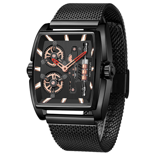 Reloj para Hombre con Malla Tipo Barril y Protección Anti-Milan - Image 8