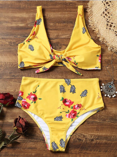 Bikini Reversible con Nudos - Traje de Baño Dos en Uno - Image 4