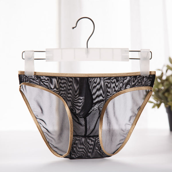 Calzoncillos Tipo Boxer Ultradelgados para Hombre con Ribete Dorado