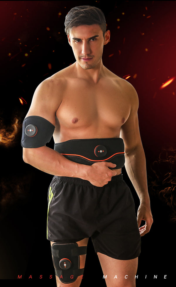 Estimulador Muscular EMS para Abdomen, Brazos y Piernas - Equipo de Fitness Portátil