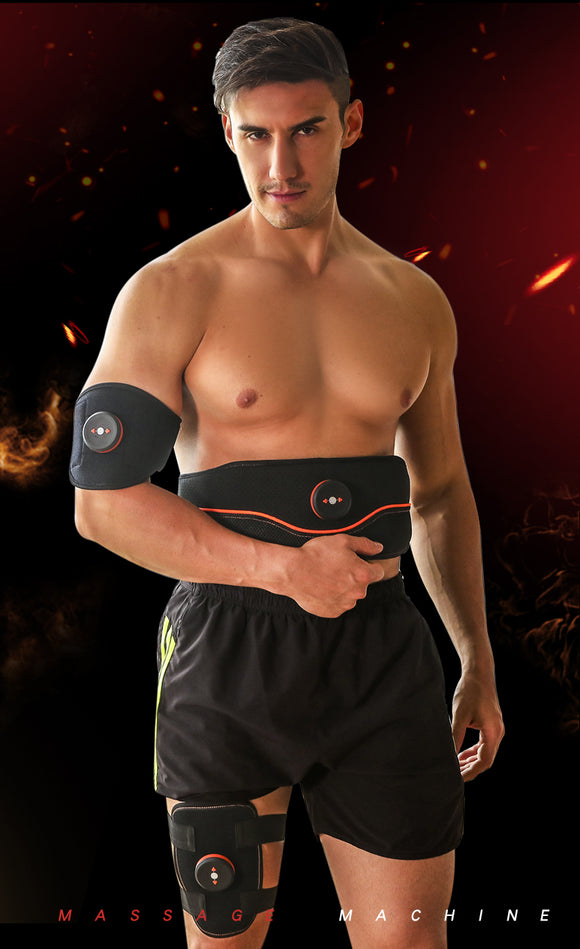 Estimulador Muscular EMS para Abdomen, Brazos y Piernas - Equipo de Fitness Portátil