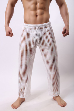Pantalones Casuales de Malla para Hombre - Diseño Moderno y Versátil