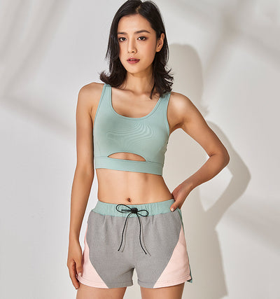 Shorts con Costuras Contrastadas y Cordones - Image 9