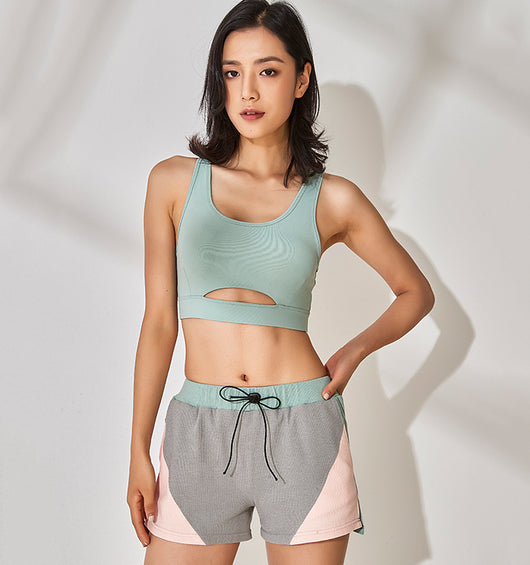 Shorts con Costuras Contrastadas y Cordones - Image 9