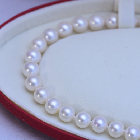Collar de Perlas de Agua Dulce con Cuentas Brillantes para Mujer - Image 4